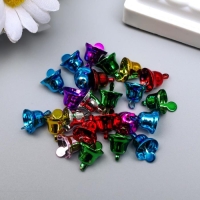 Набор декора для творчества металл "Колокольчики-мини яркие" d=0,8 см набор 25 шт Набор декора для творчества металл "Колокольчики-мини яркие" d=0,8 см набор 25 шт