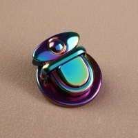 Застёжка для сумки, 3 &times; 3 см, цвет бензин