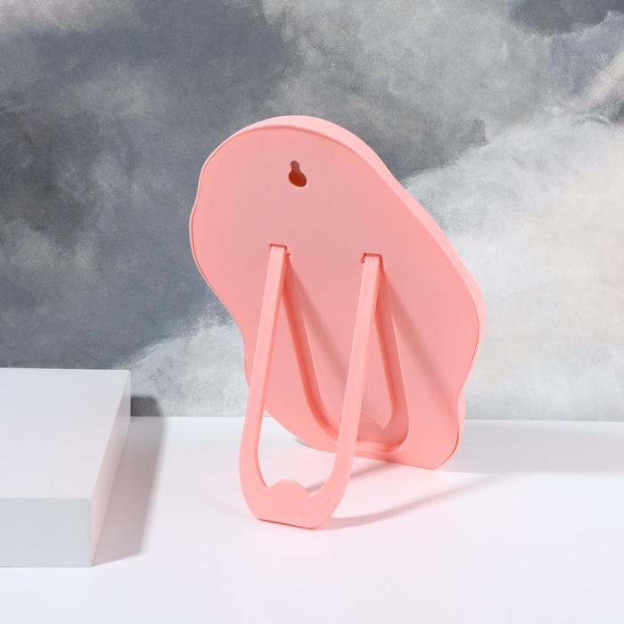 Зеркало настольное «Грейс», зеркальная поверхность 12,5 × 21 см, цвет розовый Зеркало настольное «Грейс», зеркальная поверхность 12,5 × 21 см, цвет розовый