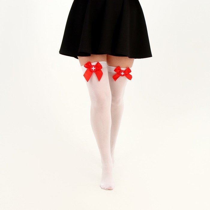 Карнавальные чулки &laquo;Медсестра&raquo;, размер М