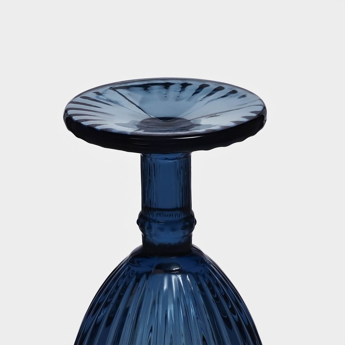 Бокал для вина стеклянный Magistro &laquo;Босфор&raquo;, 250 мл, 8,5&times;16,5, цвет синий