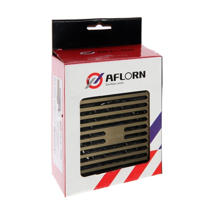 Трап AFLORN AF20610C-10, d=50 мм, горизонтальный, 100х100 мм, латунь, античная бронза Трап AFLORN AF20610C-10, d=50 мм, горизонтальный, 100х100 мм, латунь, античная бронза