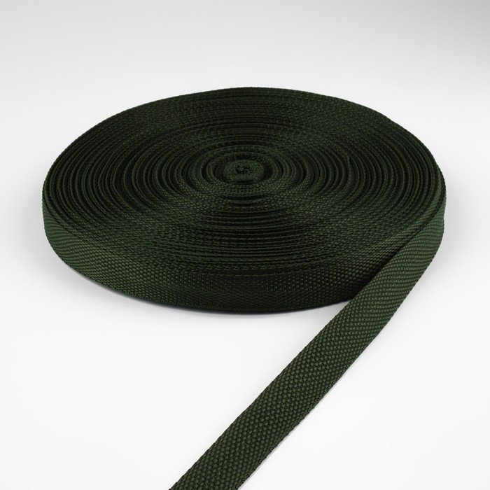 Стропа ременная, 20 мм, 50 &plusmn; 1 м, плотность 8,2 гр/м, цвет хаки №36
