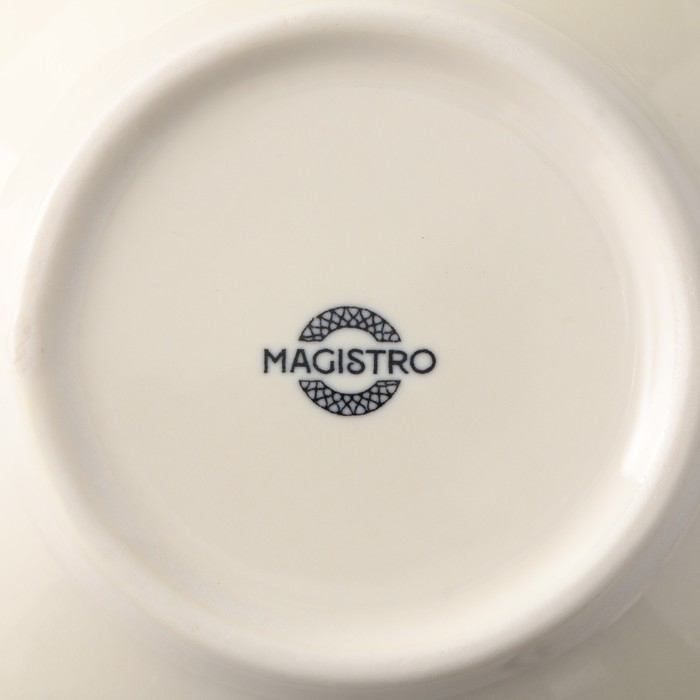 Салатник фарфоровый Magistro Ocean, 800 мл, цвет голубой