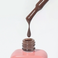 Гель лак для ногтей &laquo;SIMPLE&raquo;, 3-х фазный, 10 мл, LED/UV, цвет коричневый (125)