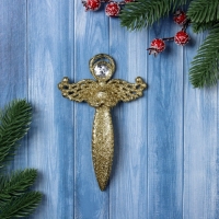 Украшение ёлочное "Ангел блеск" 14х9 см, золото Украшение ёлочное "Ангел блеск" 14х9 см, золото