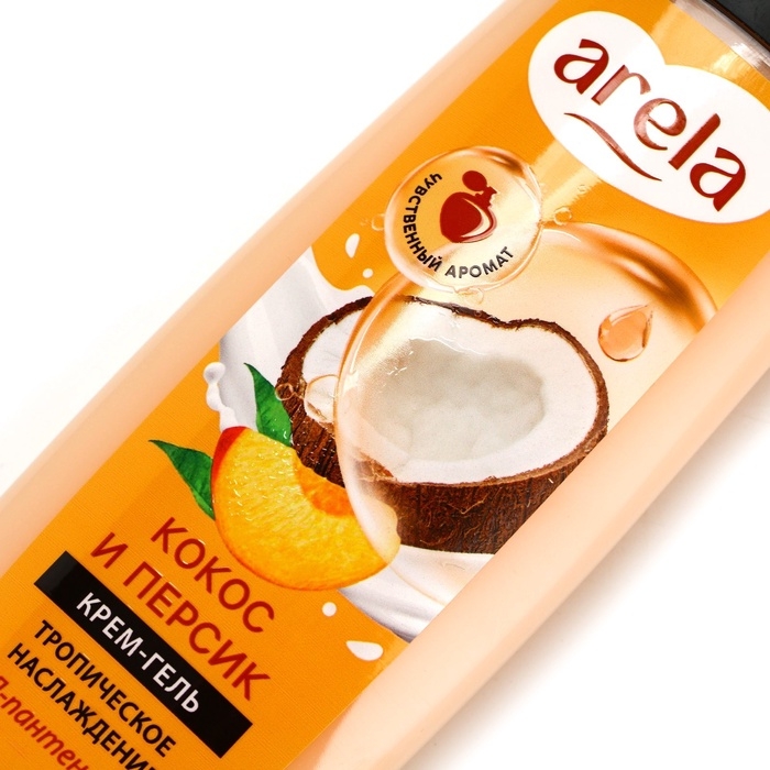 Крем-гель для душа ARELA, 250 мл, аромат кокоса и персика Крем-гель для душа ARELA, 250 мл, аромат кокоса и персика