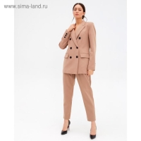 Пиджак женский двубортный MIST размер 46, цвет бежевый Пиджак женский двубортный MIST размер 46, цвет бежевый