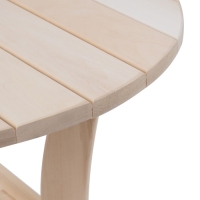 Столик журнальный, 60&times;60&times;45см, из липы, круглый