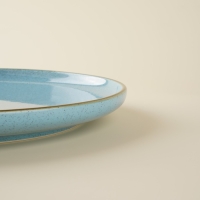 Набор тарелок фарфоровых SL Home &laquo;Аззура&raquo;, d=18 см, цвет бирюзовый