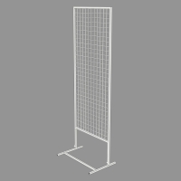 Стенд односторонний, 64,5&times;14&times;184,5 см, цвет белый