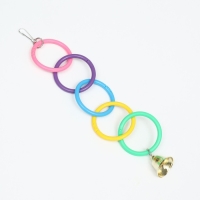 Игрушка для птиц "Разноцветные кольца" 5 шт Игрушка для птиц "Разноцветные кольца" 5 шт