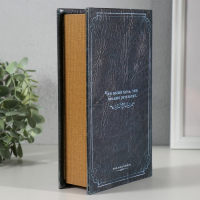 Сейф дерево книга кожа "Мои наполеоновские планы" 21х13х5 см