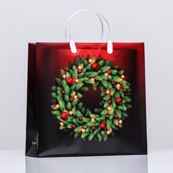 Новый год. Пакет Новый год. Пакет "Украшение", мягкий пластик, 30х30 120 мкм.