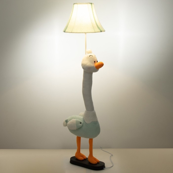 Торшер "Гусь" Е27 15Вт синий 40х50х125см