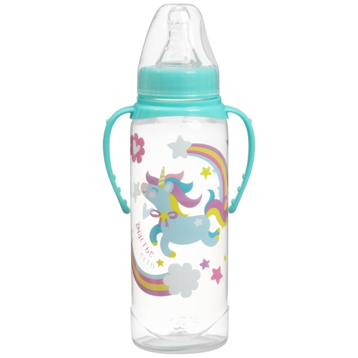 Подарочный детский набор &laquo;Волшебная пони&raquo;: бутылочки для кормления 150 и 250 мл, прямые, от 0 мес., цвет розовый