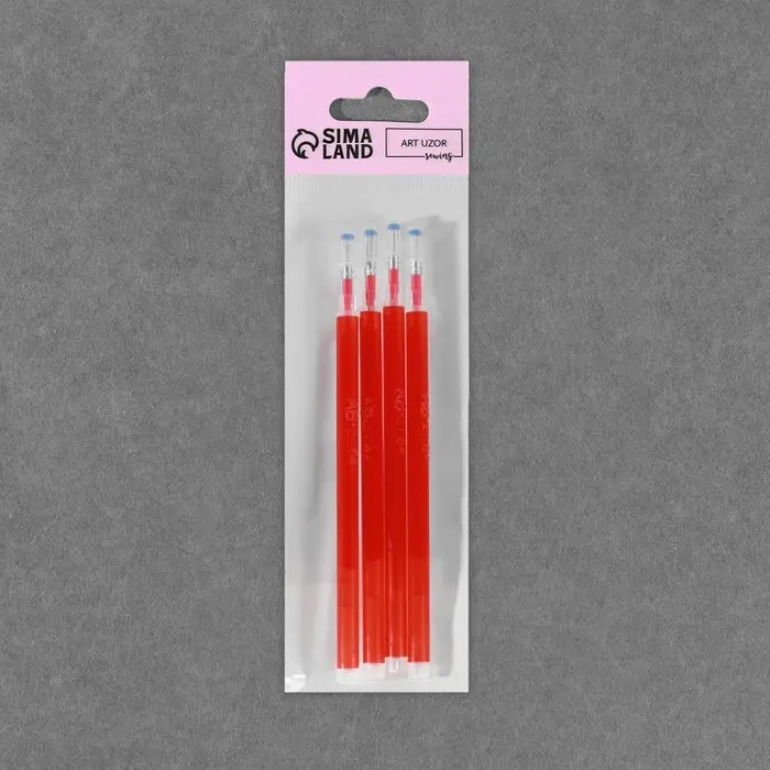 Набор стержней, термоисчезающие, 4 шт., красный