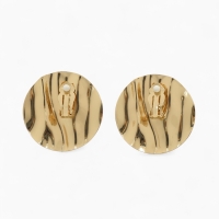 Клипсы &laquo;Тренд&raquo; круг, цвет золото