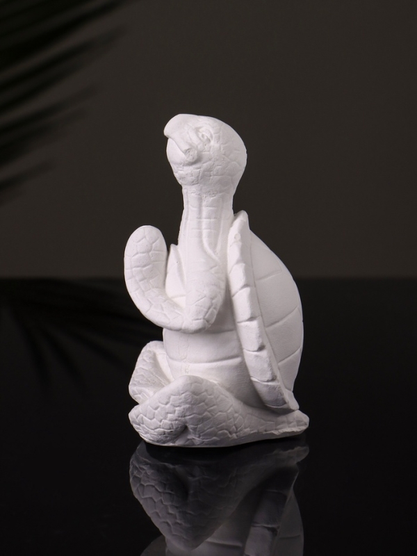 Фигура "Черепаха в  позе лотоса" 8х6 см, натуральный