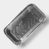 Форма для выпечки и запекания Доляна, 620 мл, 19.8&times;10.3&times;5.5 см, фольга, серебристая