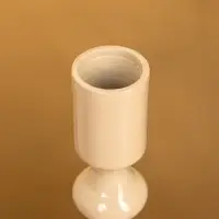 Подсвечник "Кремовый" 10х10х24 см, алюминий