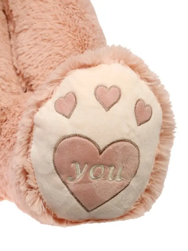 Мягкая игрушка "Медведь Пьер", цвет пудра, с бантом, 130 см МП/70/13