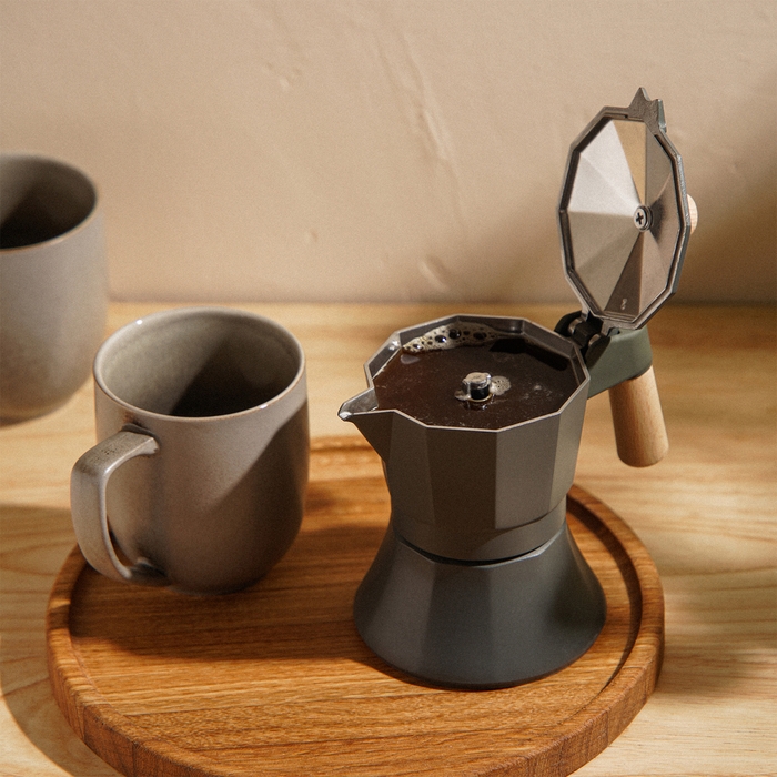 Кофеварка гейзерная SL Home &laquo;Ферамо&raquo;, 150 мл, 11&times;15,5&times;12 см, цвет оливковый