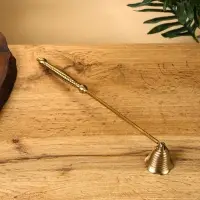 Гаситель для свечей "Спираль" латунь 28 см