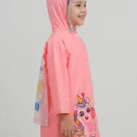 Дождевик детский, розовый единорог, рост 120-130 накл ОТ