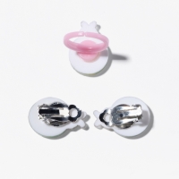 Набор детский "Выбражулька" 2 предмета: клипсы, кольцо, божья коровка, цвет МИКС Набор детский "Выбражулька" 2 предмета: клипсы, кольцо, божья коровка, цвет МИКС