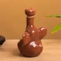 Сосуд для масла &laquo;Слон&raquo;, 7.5&times;9.5&times;14 см, керамика, коричневый