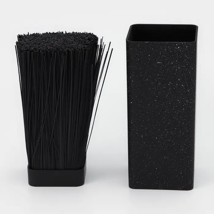 Подставка для ножей с наполнителем Доляна &laquo;Зефир&raquo;, 22&times;10 см, цвет чёрный