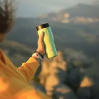 Термостакан Tumbler 470, вакуумный, зеленый