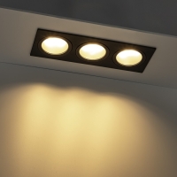 Светильник встр ARTIN скрыт ламп прямоуг 260х92х40мм монтаж отв 80х230мм 3хGU5.3 Al черн 514 Светильник встр ARTIN скрыт ламп прямоуг 260х92х40мм монтаж отв 80х230мм 3хGU5.3 Al черн 514