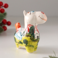 Статуэтка фарфоровая "Конь Пегас Город" /авторскмя роспись О.Огородникова/, 8 см