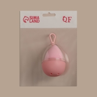 Спонж для макияжа «Капля», 6 × 4 см, увеличивается при намокании, в футляре, цвет нежно-розовый Спонж для макияжа «Капля», 6 × 4 см, увеличивается при намокании, в футляре, цвет нежно-розовый