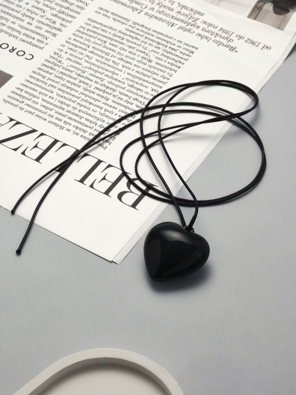 Портупея с кулоном &laquo;Сердечко&raquo;, трансформер, чёрная, 150 см