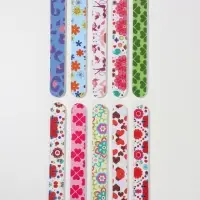 Пилка для ногтей, прямая, 180/180 грит, 15 см, фасовка 20 шт., МИКС