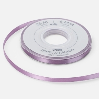 Лента атласная двухсторонняя №0434 6мм*25&plusmn;1м сиреневый TR