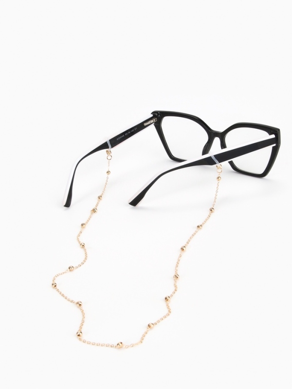 Цепочка для очков, шнурок на шею 65 см, золото