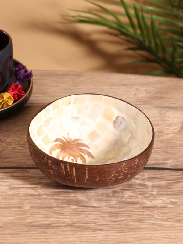 Чаша "Пальма" 14х14х6 см, кокос