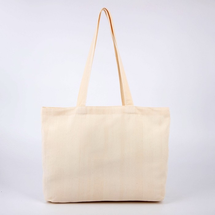 Сумка-шопер без молнии, без подкладки, цвет бежевый Сумка-шопер без молнии, без подкладки, цвет бежевый