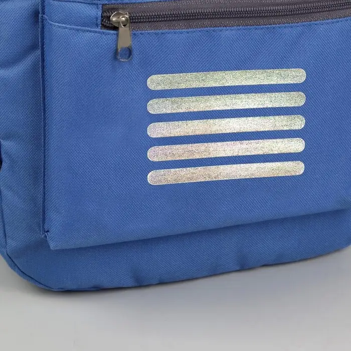 Светоотражающая термонаклейка &laquo;Полосы&raquo;, 10&times;1 см, 5 шт. на листе, серая