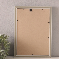 Фоторамка пластик "Винтаж" 21х30 см, белый с золотом