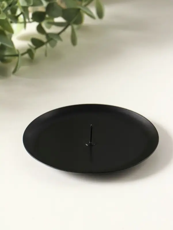 Подсвечник "Чашка" на 1 свечу, 10 см, черный