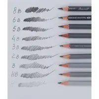 Набор карандашей чернографитных ЗХК "Сонет", 6 штук, 8B, 133411690