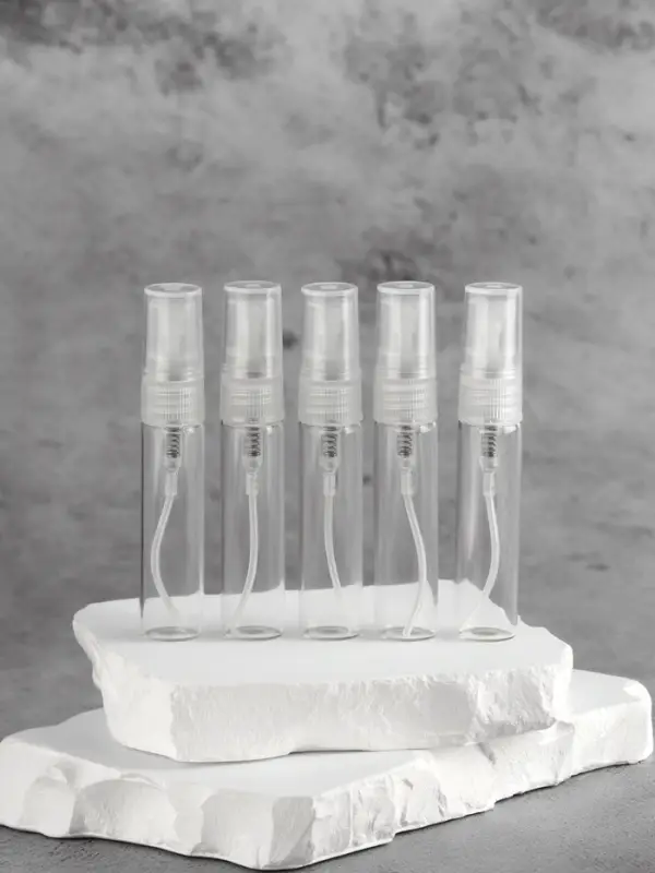 Флакон стеклянный для парфюма, с распылителем, 5 мл, прозрачный