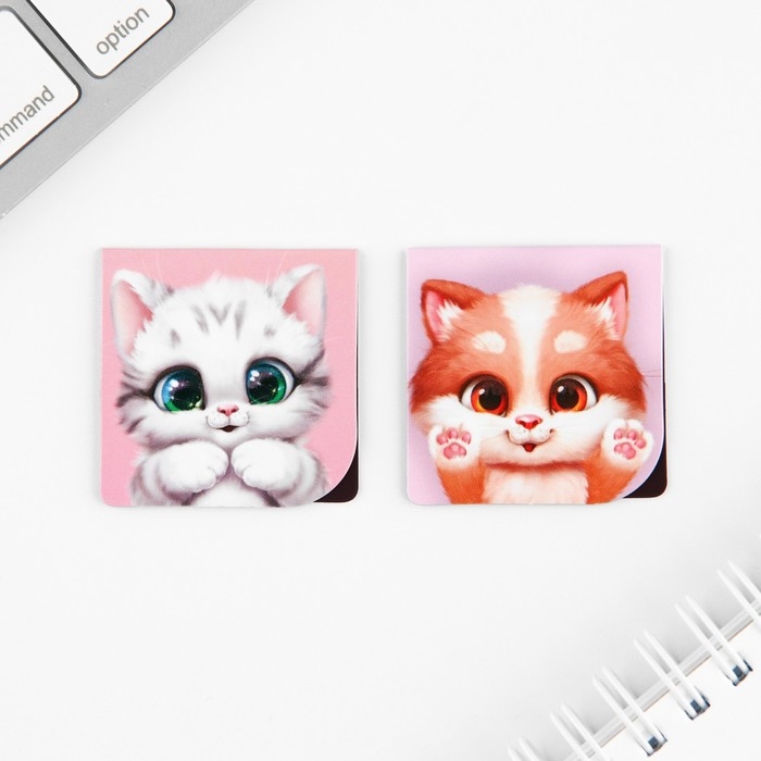 Набор блокнот А6, 32 листа, наклейки, магнитные закладки &laquo;С 8 марта&raquo;