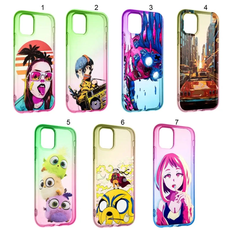 Чехол iPh 11 Pro Rainbow 2 с принтами в ассортименте