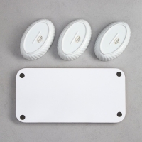 Менажница &laquo;Кармен&raquo;, 3 шт: 250 мл, овальная, деревянное основание, фарфор, Иран